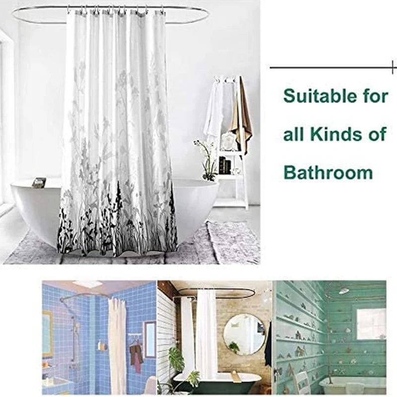 Waterproof Shower Curtain Set with Toilet Covers & Seat, Bath Mats – Complete Bathroom Décor Set