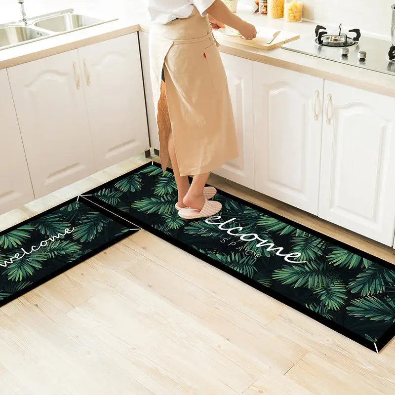 Ethnic Printed Kitchen Mat Set - Non-Slip, Durable, and Stylish Comfort