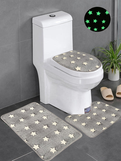 Microfiber Bath Mats for Bathroom – Non-Slip, Washable, Glow in the Dark & Plush