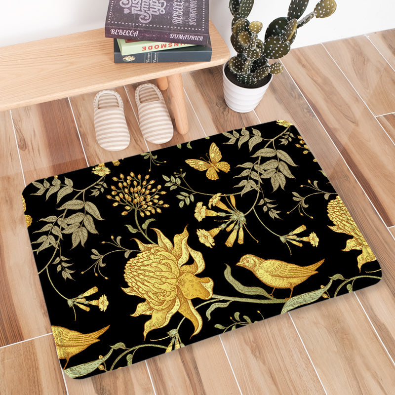 Butterfly Dark Non-Slip Bath or Kitchen Mats