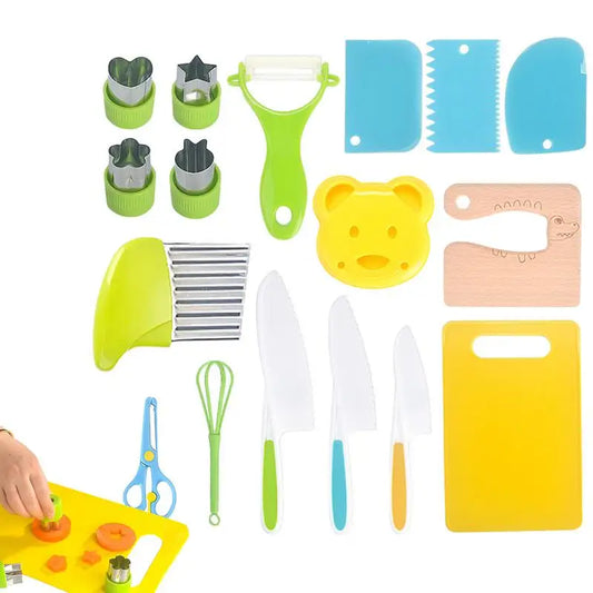 Toddler Kitchen Set – Montessori Cooking Tools for Kids, Educational Playset for Early Learning