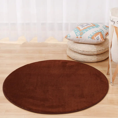 Round Carpet Chair Mat – Stylish Area Rug for Bedroom & Living Room