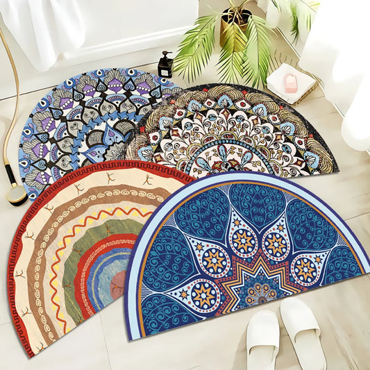 Doormat Anti-Slip Floor Mat | Boho Style Bath, Kitchen, or Entrance Mats & Rugs