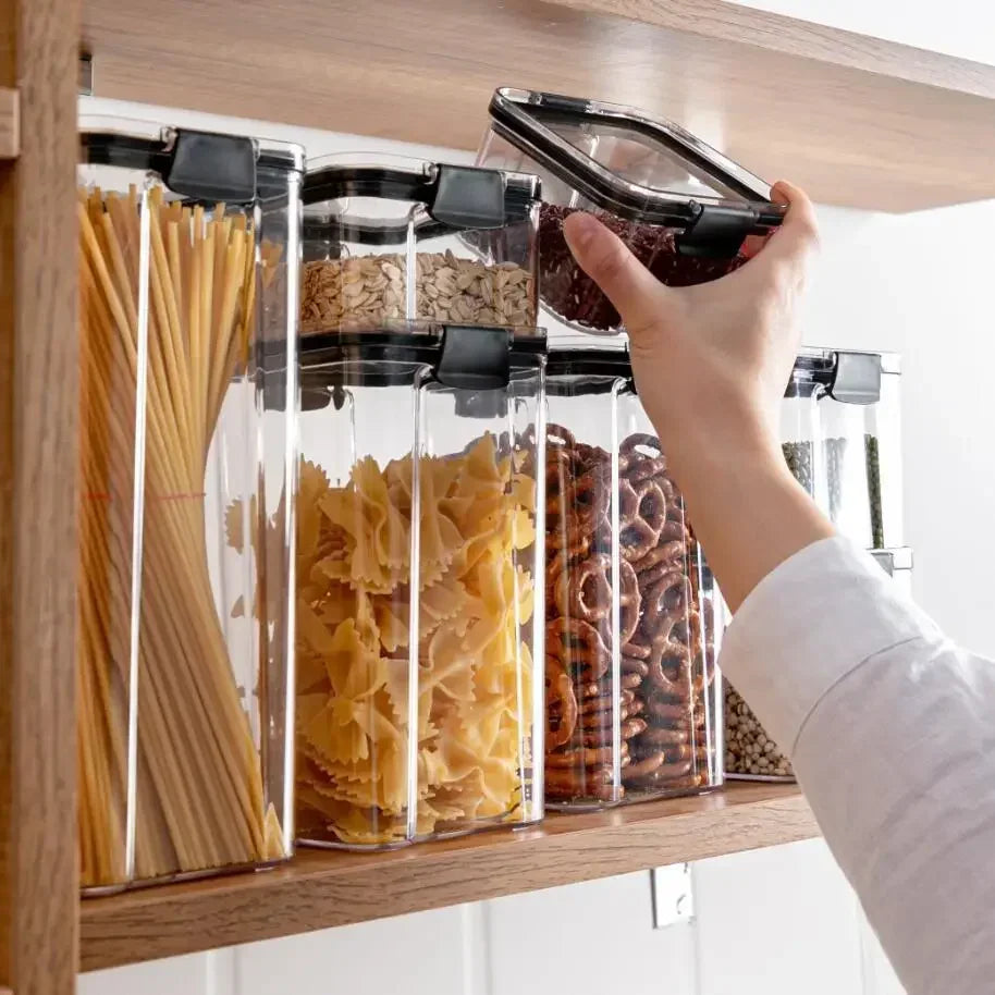 Food Storage Containers – Set for Kitchen Organization, Airtight & Space-Saving