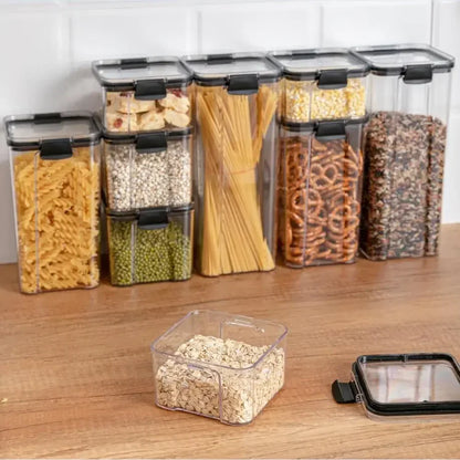 Food Storage Containers – Set for Kitchen Organization, Airtight & Space-Saving