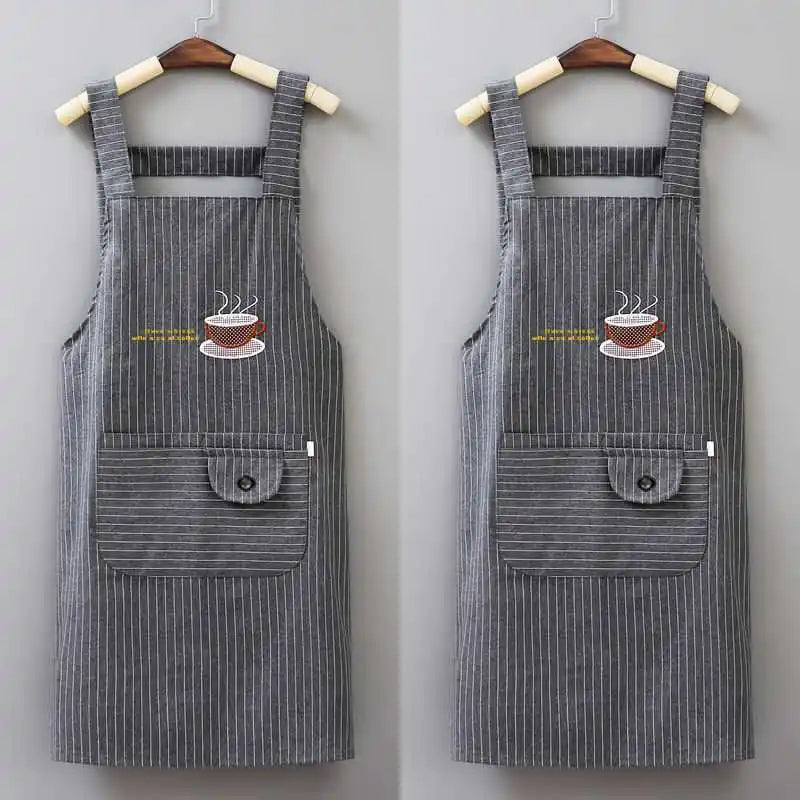 Apron Set for Household & Kitchen | Durable Women's Work Clothes - 2Pcs