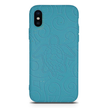 Ocean Turtle -  Biodegradable Phone Case - Ocean Blue and Black