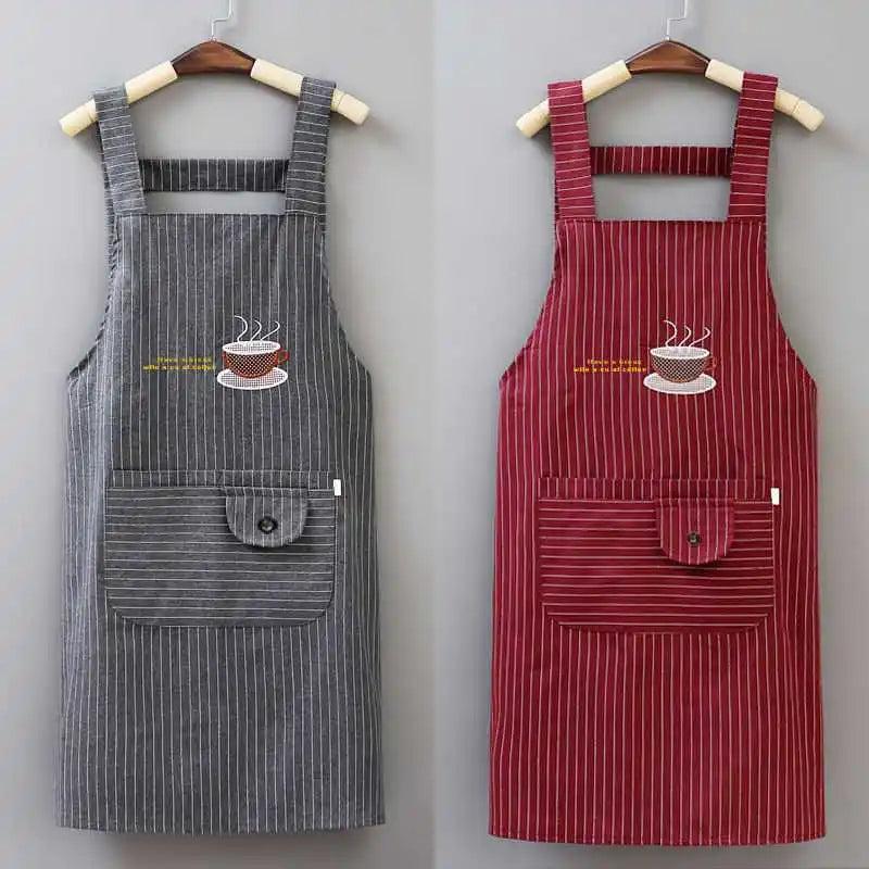 Apron Set for Household & Kitchen | Durable Women's Work Clothes - 2Pcs