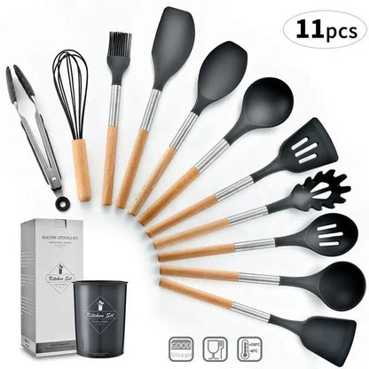 Kitchen Cookware Silicone Kitchenware Non-Stick Tool Set