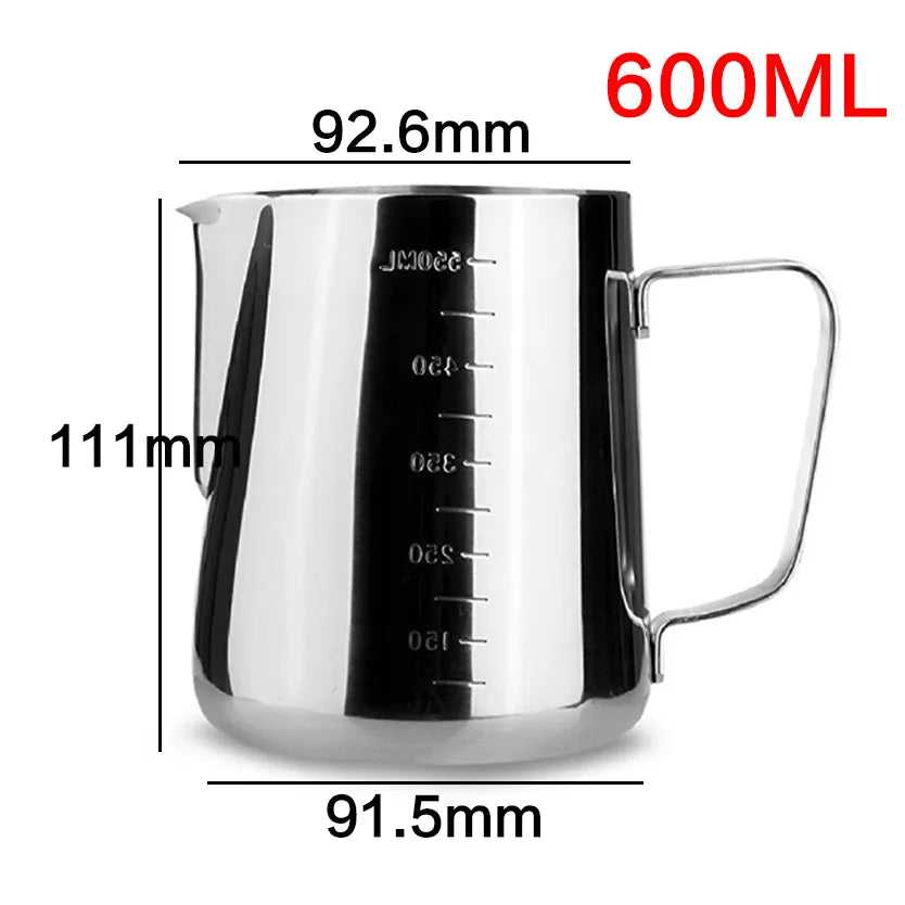 Stainless Steel Milk Frothing Jug for Espresso & Coffee - Barista-Grade Pitcher