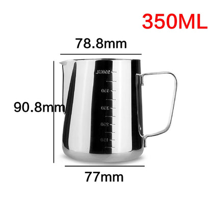 Stainless Steel Milk Frothing Jug for Espresso & Coffee - Barista-Grade Pitcher