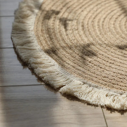 Natural Jute Carpet Hand-Made Rattan Grass Area Rugs