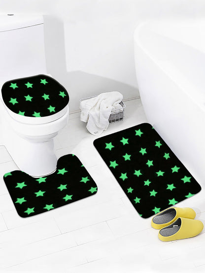 Microfiber Bath Mats for Bathroom – Non-Slip, Washable, Glow in the Dark & Plush