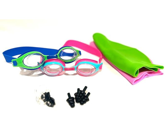 Anti Fog High Definition Swimming Glasses for Kids 4 to 12 Years Silicone Straps Goggles Swimming