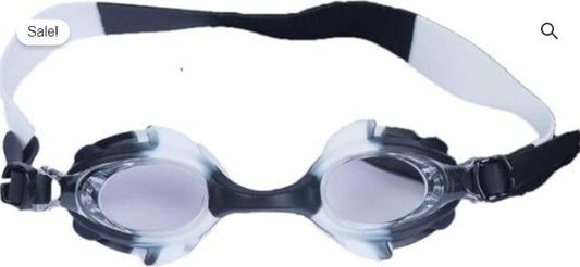 OMEZMART Swim Goggles, P2 Polarized 【Patent & Upgrade】 Anti-Fog Anti-UV No Leakage Swimming Goggles for (Kids 7-16 yrs Black & White)