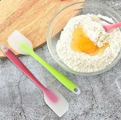 Mini Silicone Spatula Scraper – Heat-Resistant Baking Tool for Kitchen, Non-Stick Utensil