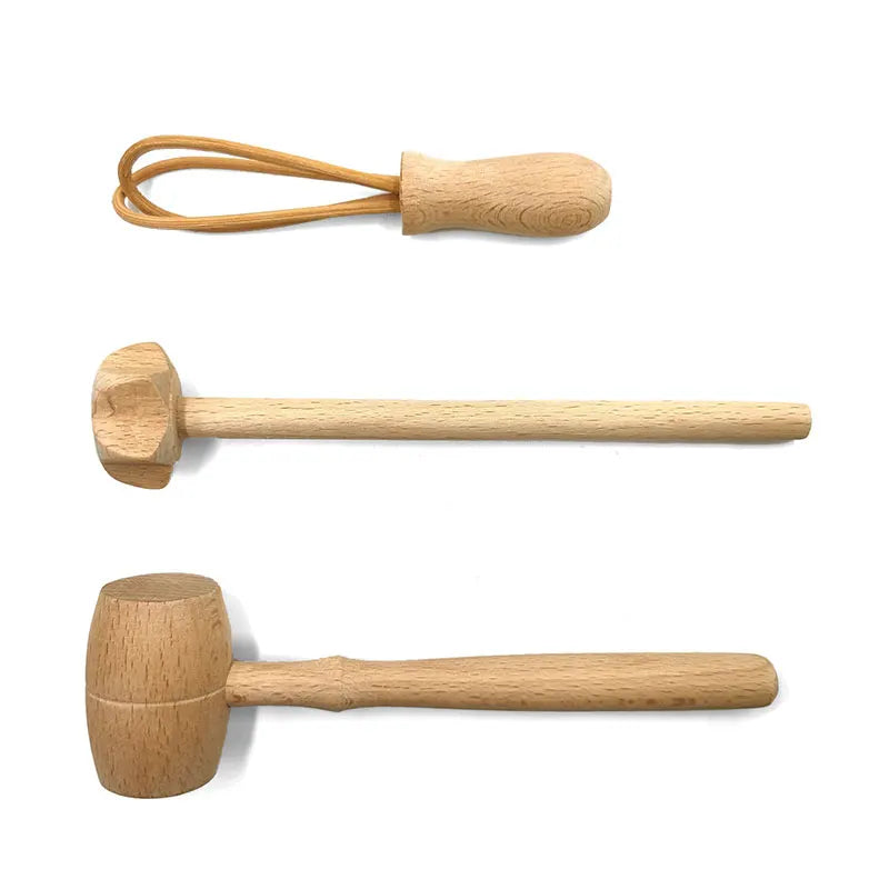 Children Wooden Kitchen Utensils Toy Set – Pretend Play Cooking Set for Kids, Safe & Eco-Friendly