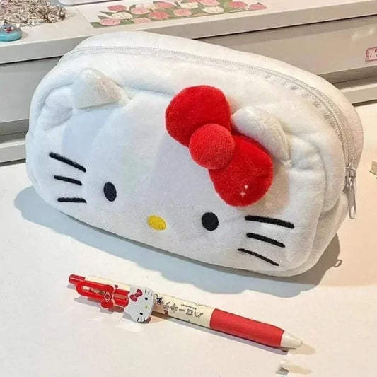 Hello Kitty Plush Bag | Cute Anime Storage Case for Girls - Perfect Birthday Gift