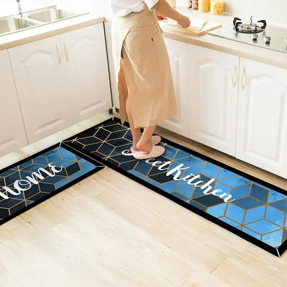 Ethnic Printed Kitchen Mat Set - Non-Slip, Durable, and Stylish Comfort