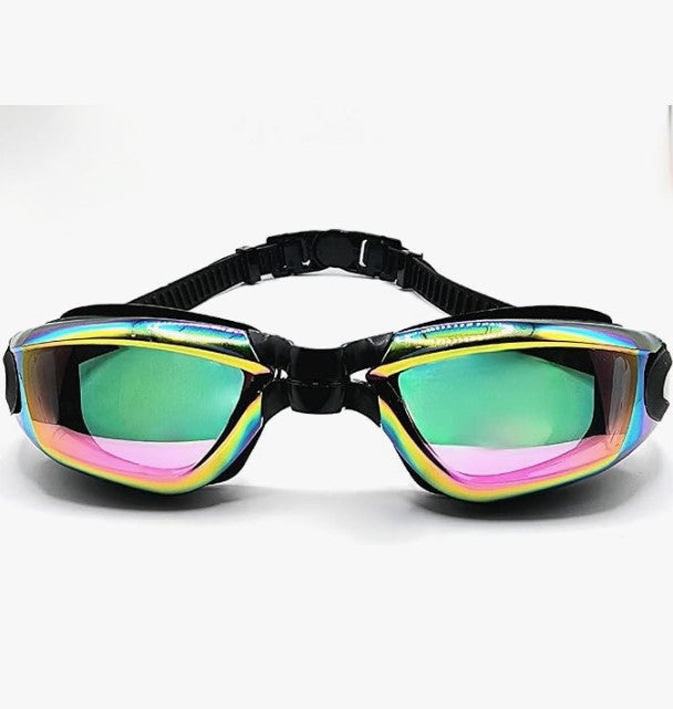 Swim Goggles with Raised Nose Bridge | Silicone-Free | Anti-Fog for Men & Women