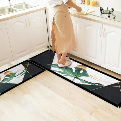 Ethnic Printed Kitchen Mat Set - Non-Slip, Durable, and Stylish Comfort