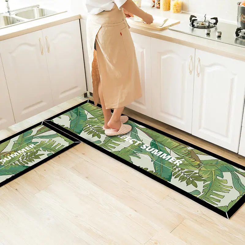 Ethnic Printed Kitchen Mat Set - Non-Slip, Durable, and Stylish Comfort