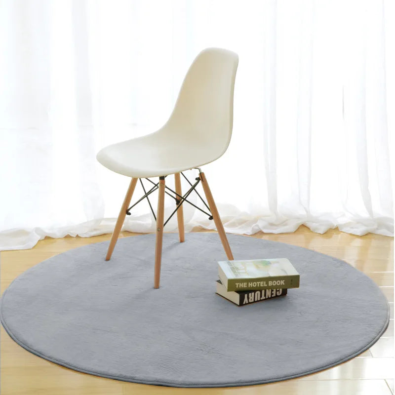 Round Carpet Chair Mat – Stylish Area Rug for Bedroom & Living Room