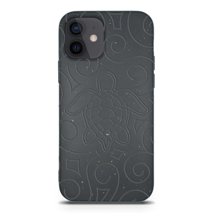 Ocean Turtle -  Biodegradable Phone Case - Ocean Blue and Black